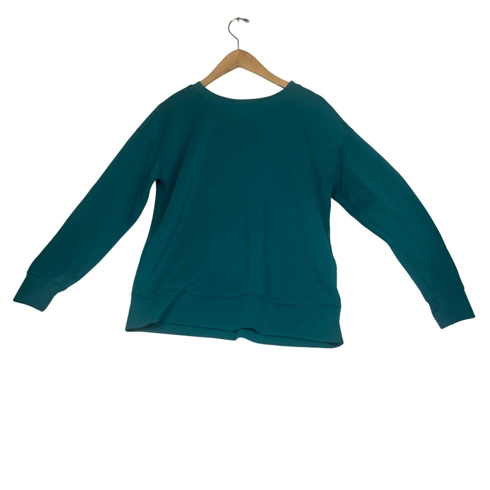 Mondetta Teal Blue Crewneck Sweatshirt Womens Small Relaxed Fit Activewear